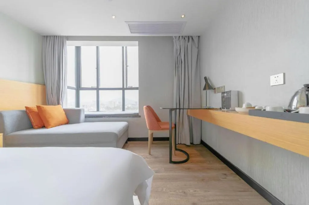 Bed in Borrman Hotel Puning International Commodity City Wantaihui