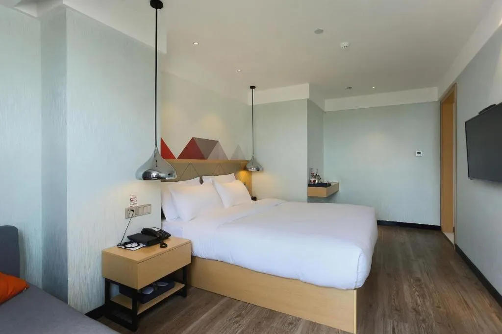 Bed in Borrman Hotel Puning International Commodity City Wantaihui