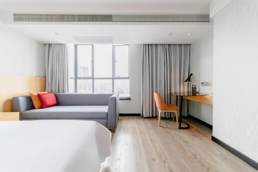 Bed in Borrman Hotel Puning International Commodity City Wantaihui