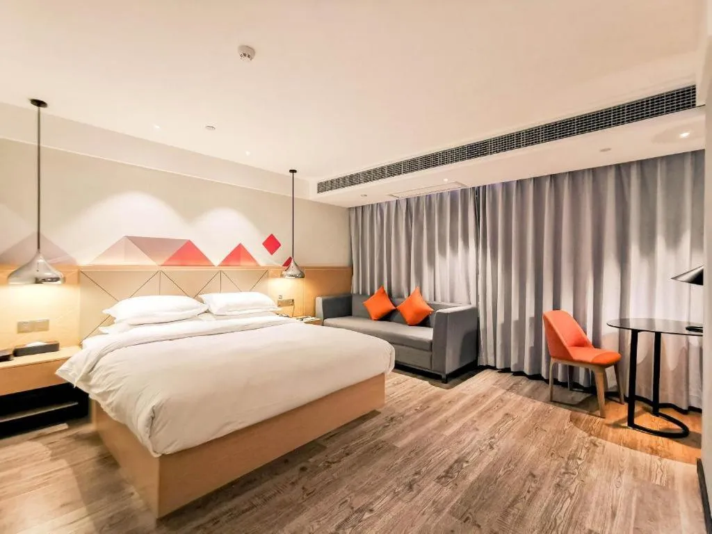 Bed in Borrman Hotel Puning International Commodity City Wantaihui