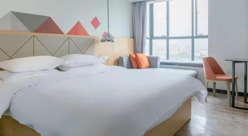Bed in Borrman Hotel Puning International Commodity City Wantaihui
