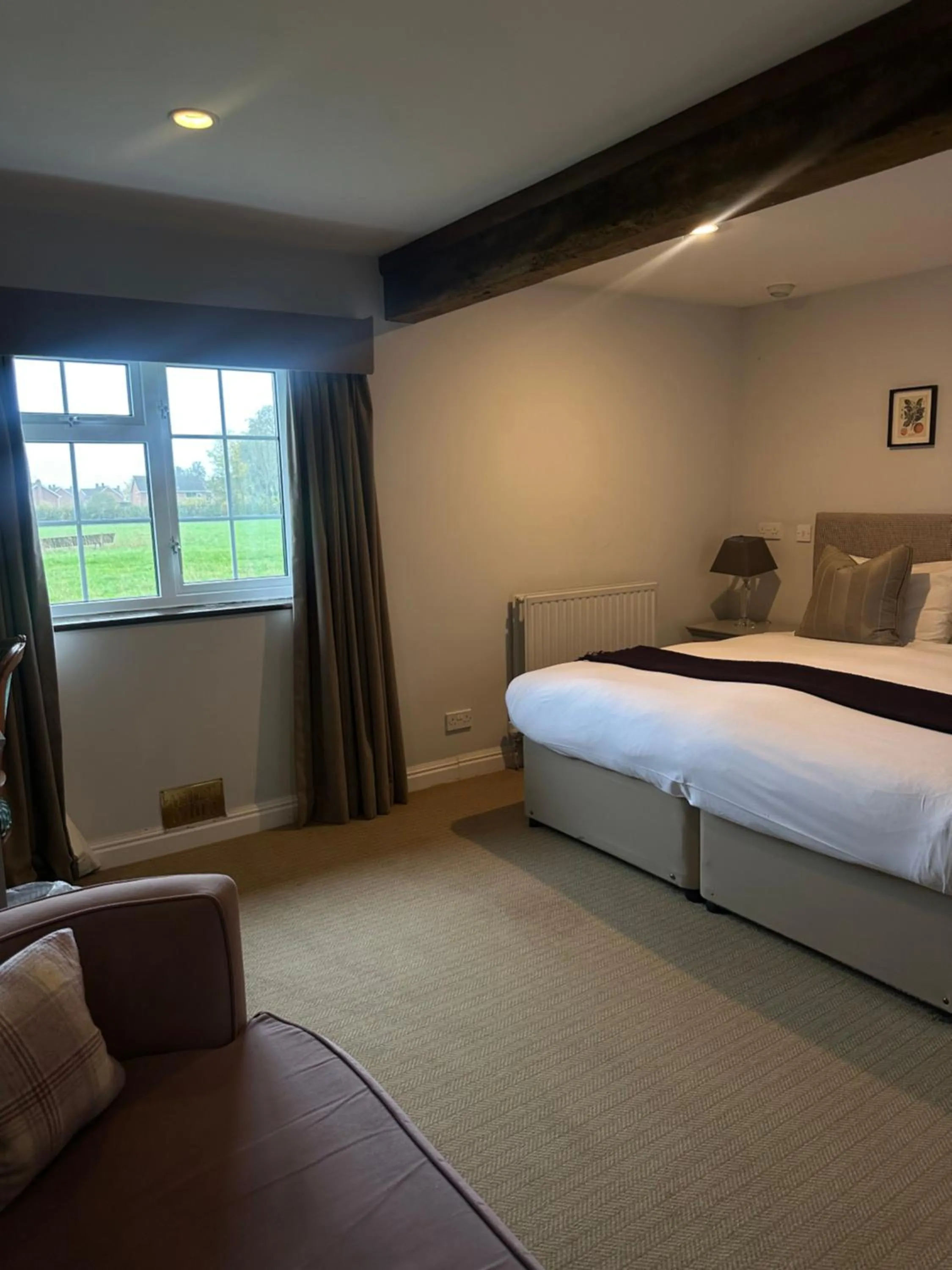 Bed in The Moonraker Hotel