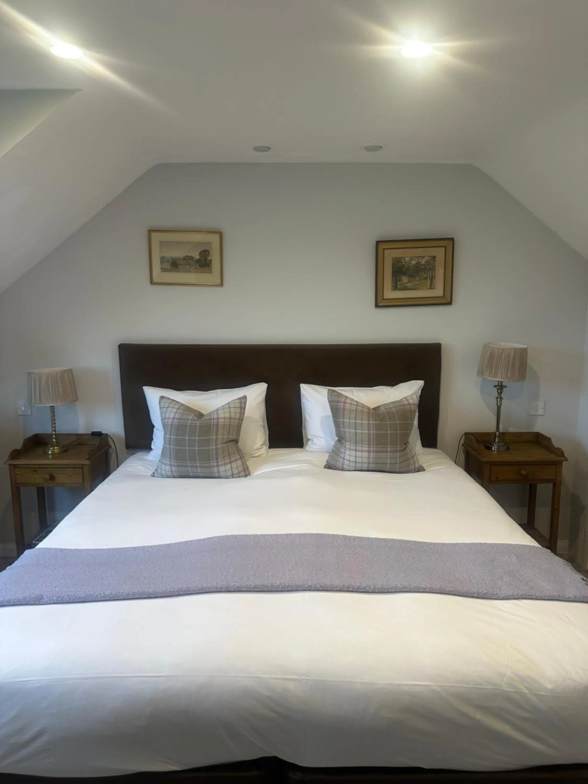 Bed in The Moonraker Hotel