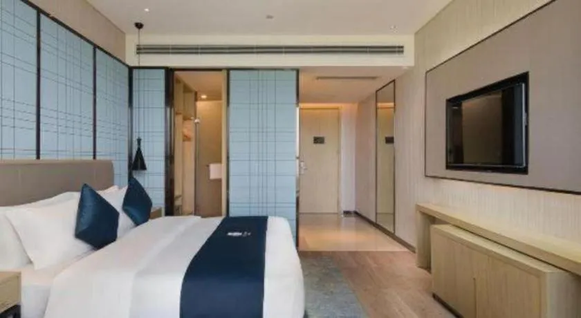 Bed in Echarm Hotel Changsha High-speed Railway Station