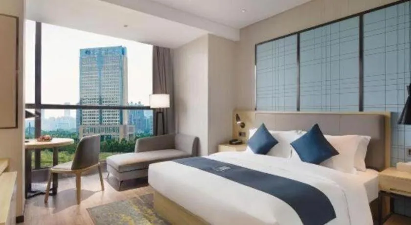 Bed in Echarm Hotel Changsha High-speed Railway Station