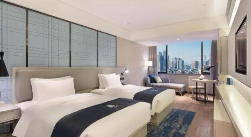 Bed in Echarm Hotel Changsha High-speed Railway Station