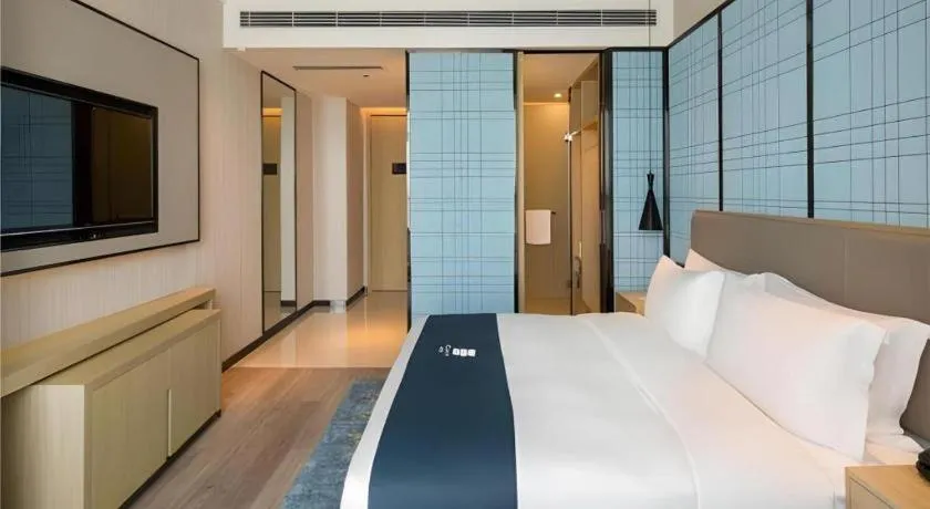 Bed in Echarm Hotel Changsha High-speed Railway Station