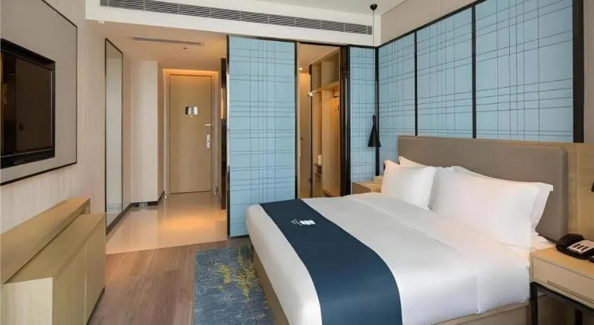 Bed in Echarm Hotel Changsha High-speed Railway Station