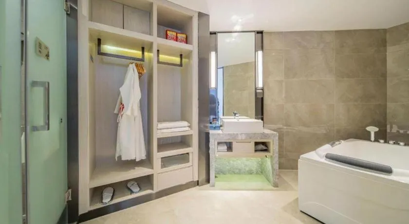 Bed in Echarm Hotel Changsha Guihua Park Metro Station