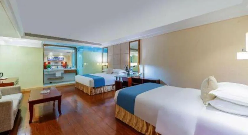 Bed in Borrman Hotel Guangzhou Changlong Shiqiao Metro Station