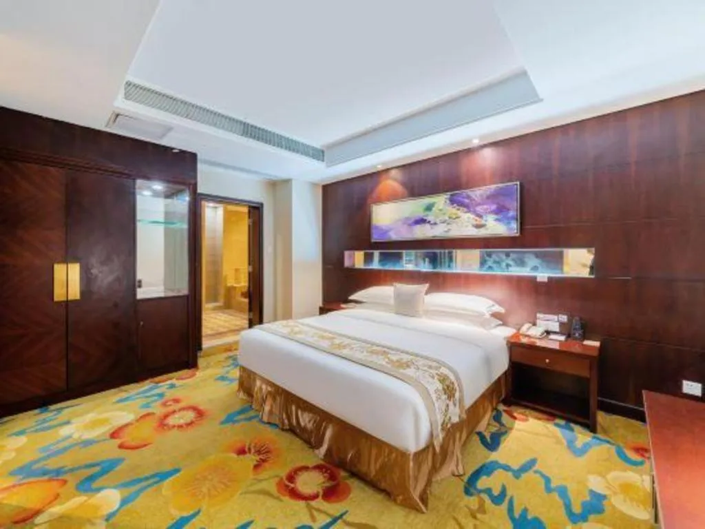 Bed in Borrman Hotel Guangzhou Changlong Shiqiao Metro Station