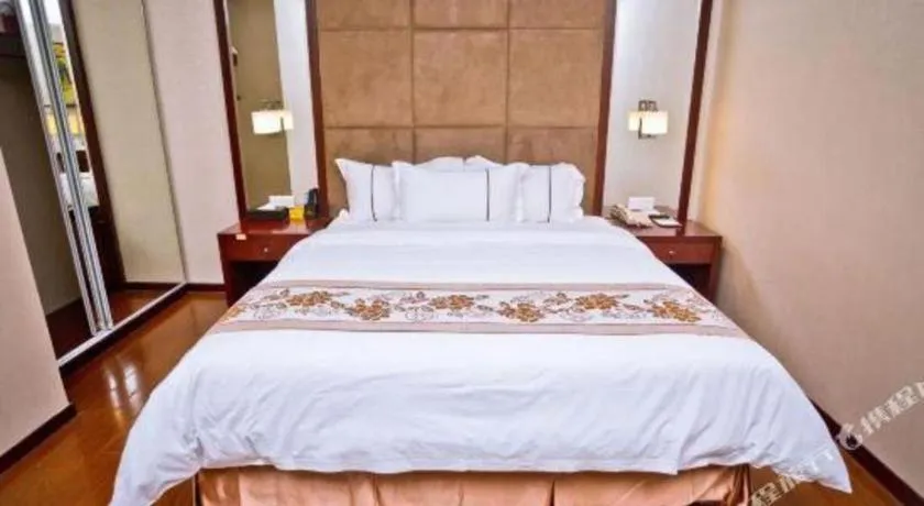Bed in Borrman Hotel Guangzhou Changlong Shiqiao Metro Station