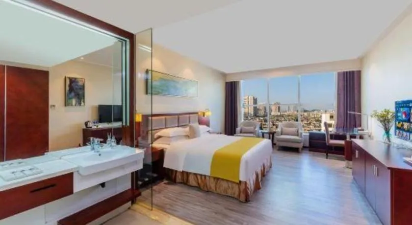 Bed in Borrman Hotel Guangzhou Changlong Shiqiao Metro Station