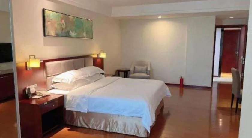 Bed in Borrman Hotel Guangzhou Changlong Shiqiao Metro Station