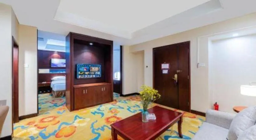 Bed in Borrman Hotel Guangzhou Changlong Shiqiao Metro Station