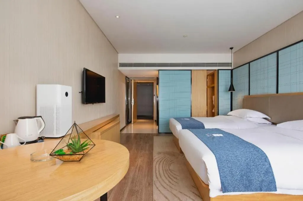 Bed in Echarm Hotel Changde Chaoyang D5 District