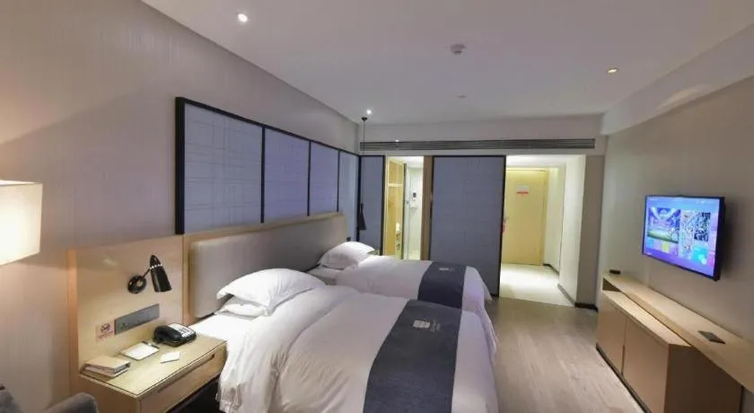 Bed in Echarm Hotel Changde Chaoyang D5 District