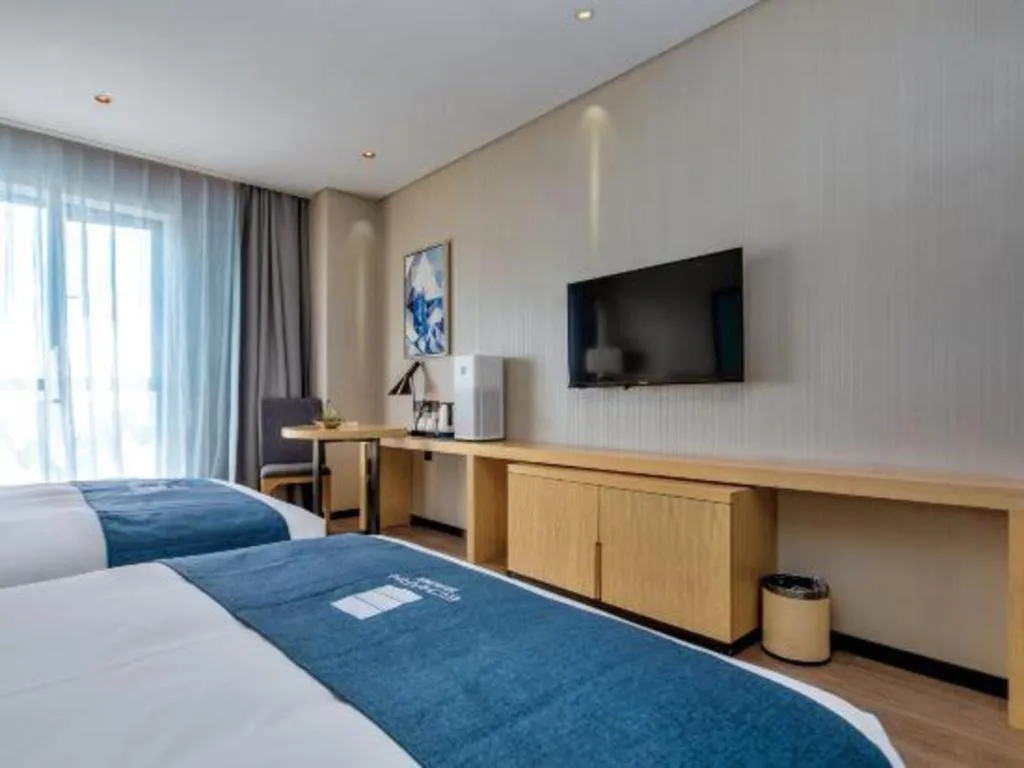 Bed in Echarm Hotel Changde Chaoyang D5 District