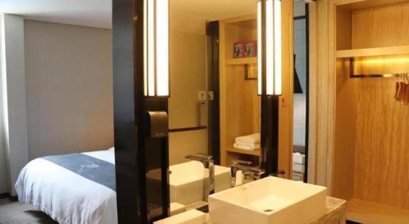 Bed in Echarm Hotel Changde Chaoyang D5 District