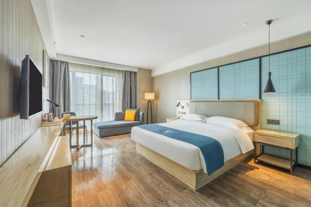 Bed in Echarm Hotel Changde Chaoyang D5 District