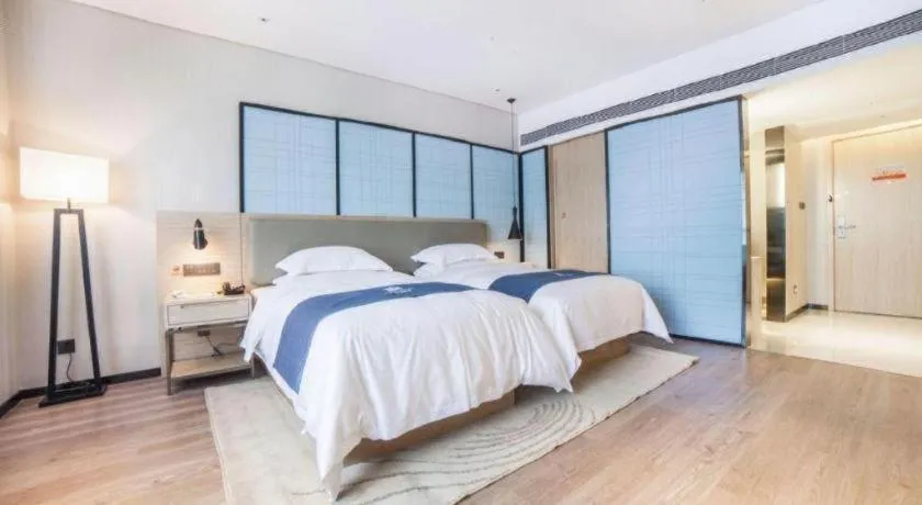 Bed in Echarm Hotel Changde Chaoyang D5 District