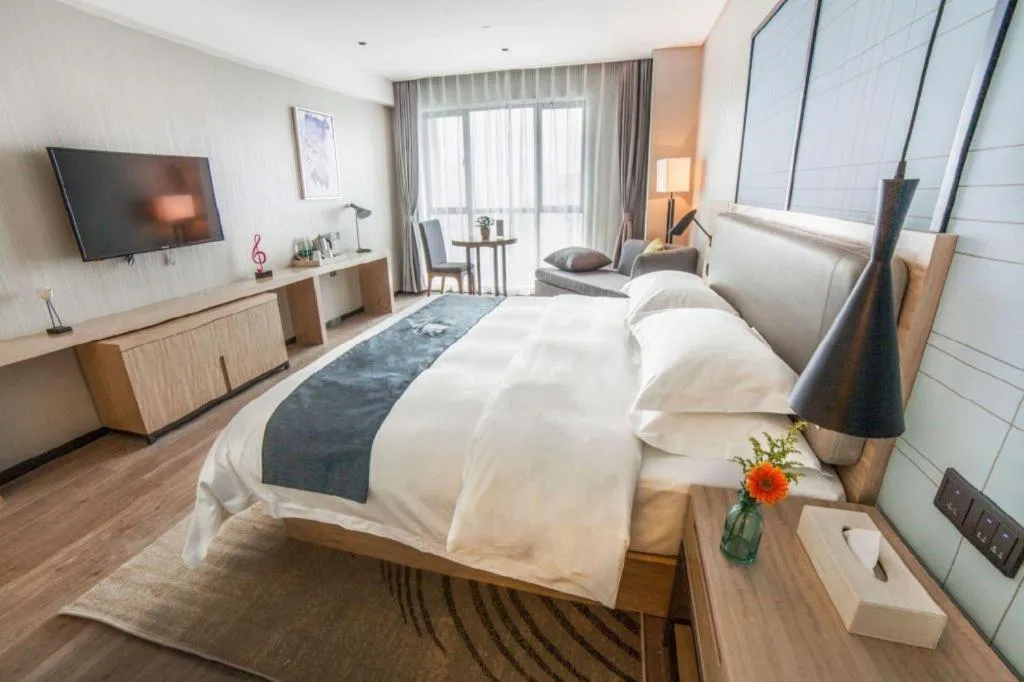 Bed in Echarm Hotel Changde Chaoyang D5 District