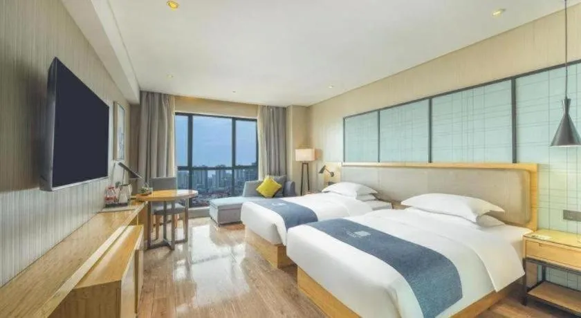 Bed in Echarm Hotel Changde Chaoyang D5 District