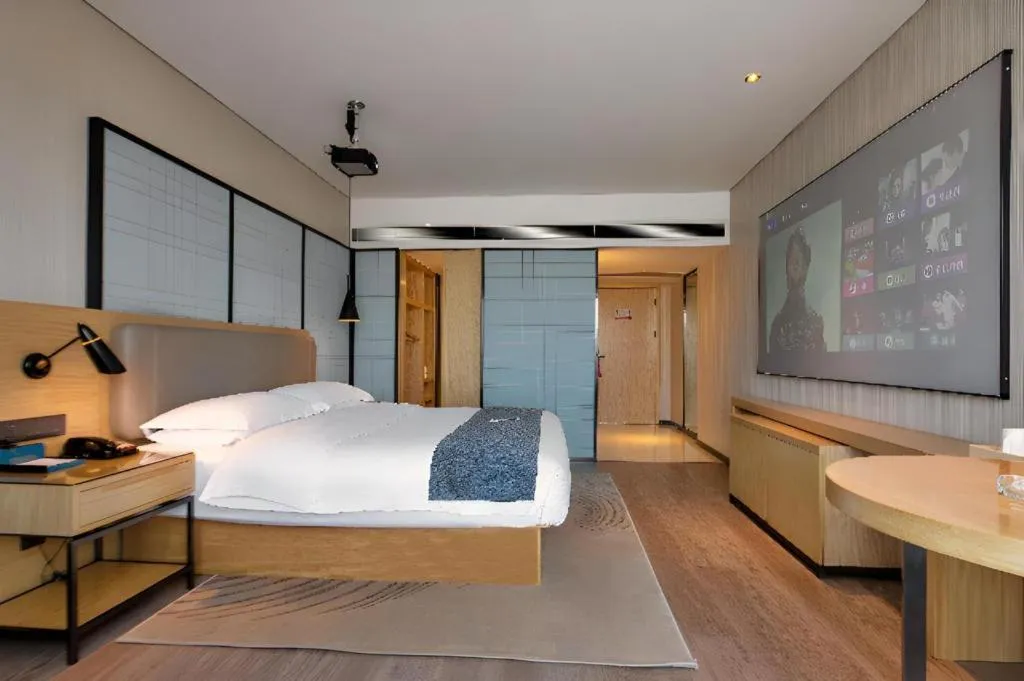 Bed in Echarm Hotel Changde Chaoyang D5 District