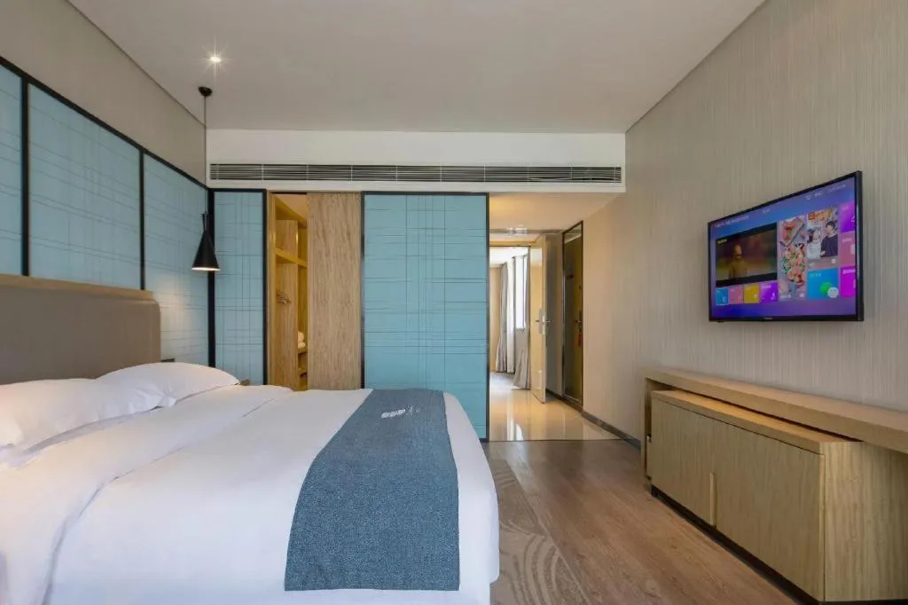 Bed in Echarm Hotel Changde Chaoyang D5 District