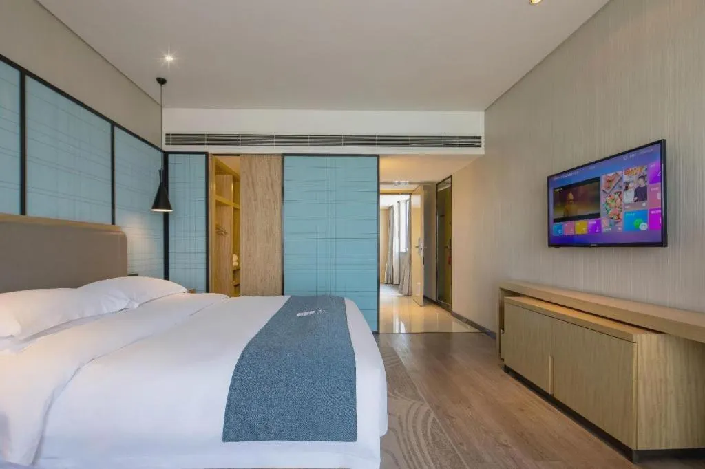 Bed in Echarm Hotel Changde Chaoyang D5 District