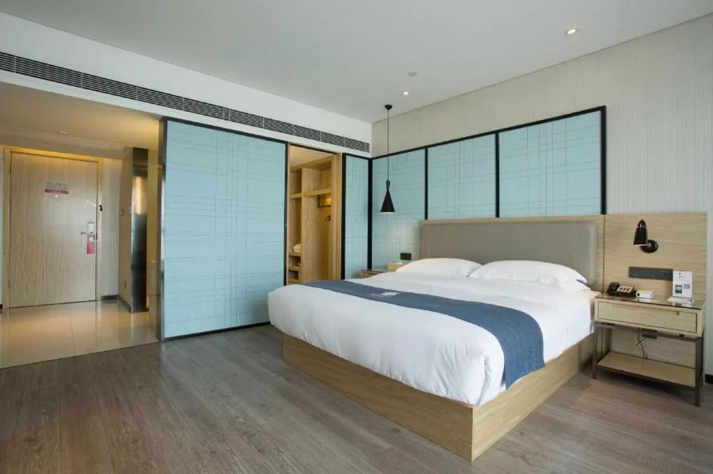 Bed in Echarm Hotel Changde Chaoyang D5 District