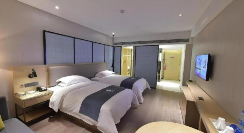 Bed in Echarm Hotel Changde Chaoyang D5 District