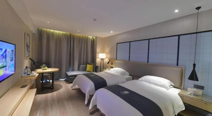 Bed in Echarm Hotel Changde Chaoyang D5 District
