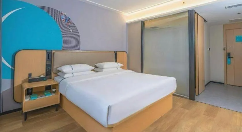 Bed in City Comfort Inn Wuhan Children's Hospital Xianggang Road Metro Station