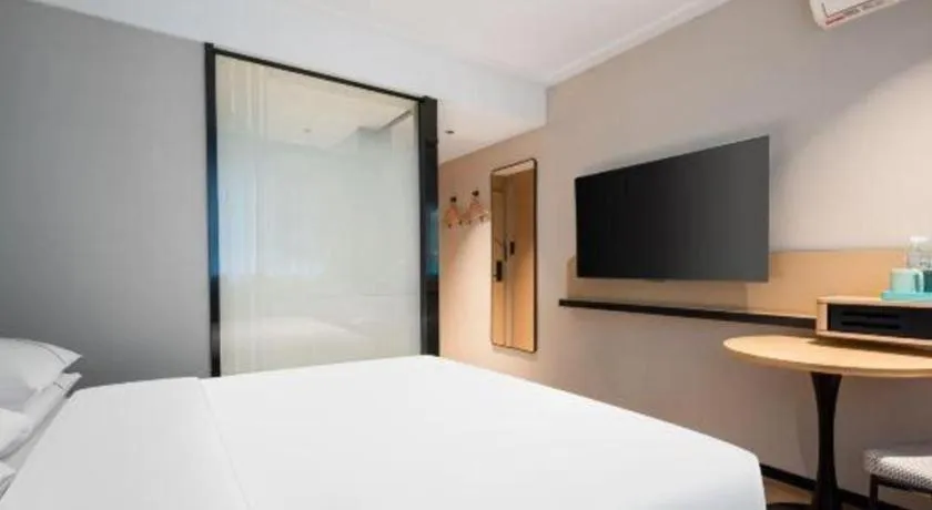 Bed in City Comfort Inn Wuhan Children's Hospital Xianggang Road Metro Station