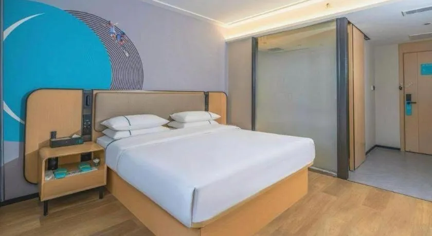 Bed in City Comfort Inn Wuhan Children's Hospital Xianggang Road Metro Station