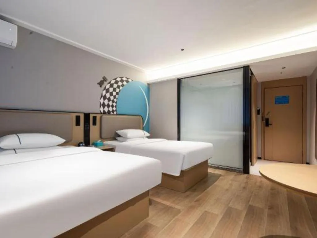 Bed in City Comfort Inn Wuhan Children's Hospital Xianggang Road Metro Station