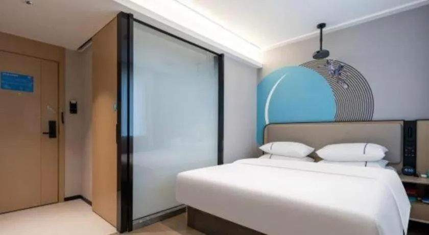 Bed in City Comfort Inn Wuhan Children's Hospital Xianggang Road Metro Station