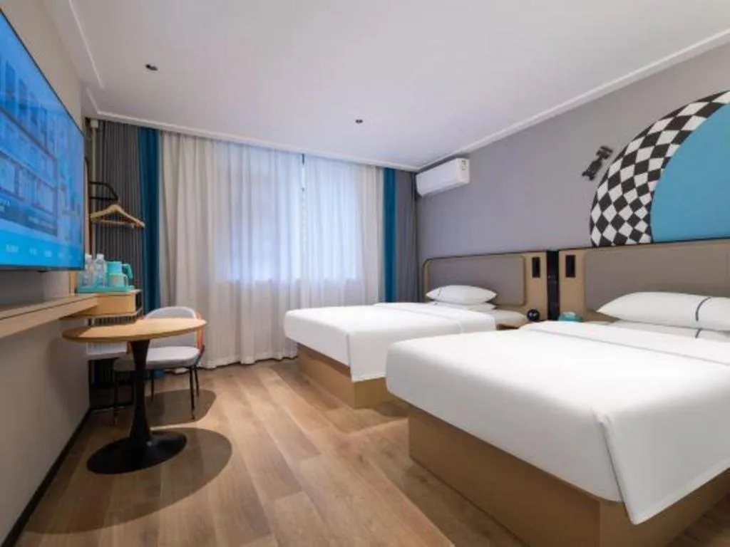 Bed in City Comfort Inn Wuhan Children's Hospital Xianggang Road Metro Station