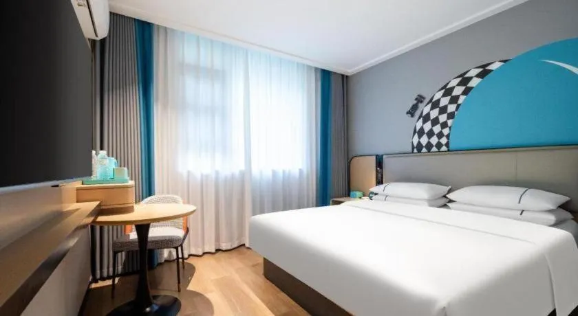 Bed in City Comfort Inn Wuhan Children's Hospital Xianggang Road Metro Station