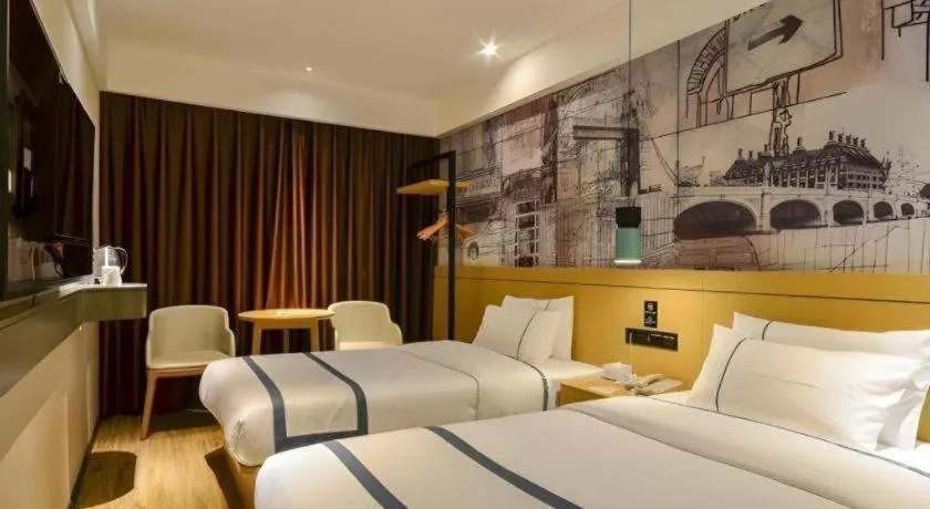 Bed in City Comfort Inn Jingzhou Beijing Middle Road Renxinhui