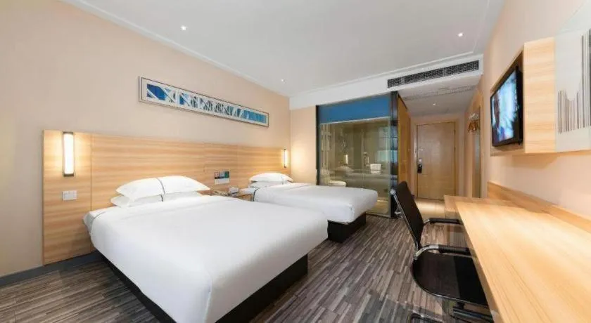 Bed in Jtour Inn Huanggang Hongan Lieshi Lingyuan