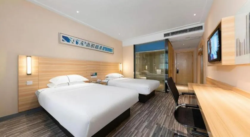 Bed in Jtour Inn Huanggang Hongan Lieshi Lingyuan