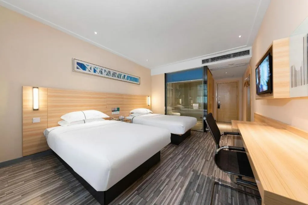 Bed in Jtour Inn Huanggang Hongan Lieshi Lingyuan