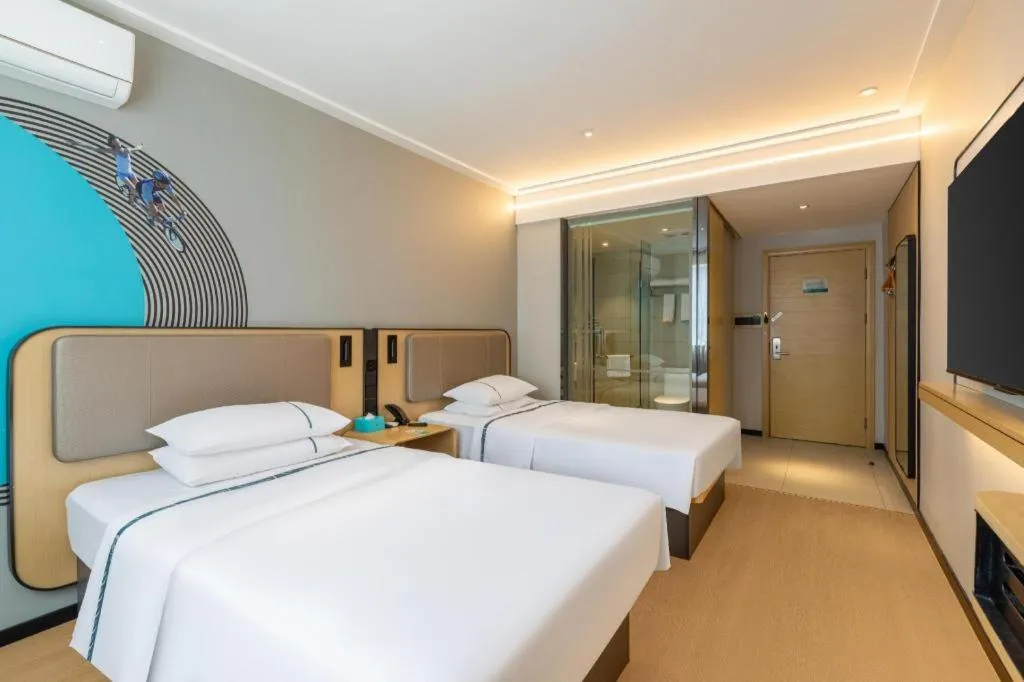 Bed in City Comfort Inn Wuhan Hangkong Road Tongji Hospital