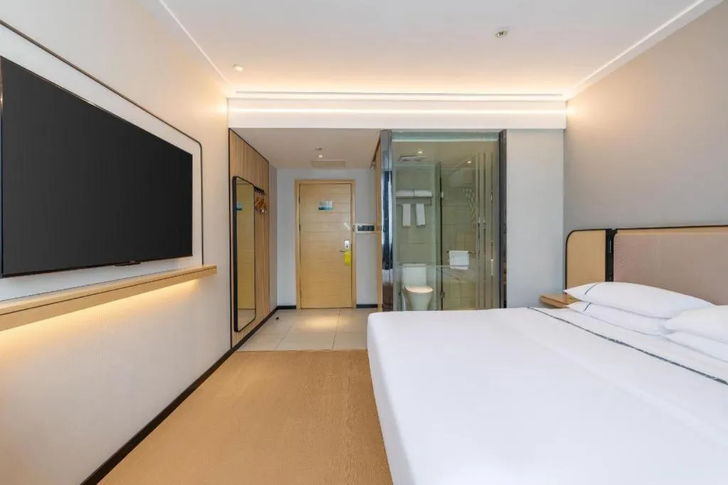 Bed in City Comfort Inn Wuhan Hangkong Road Tongji Hospital