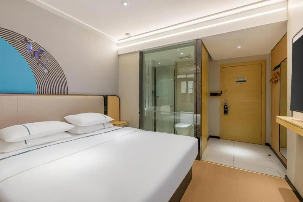 Bed in City Comfort Inn Wuhan Hangkong Road Tongji Hospital