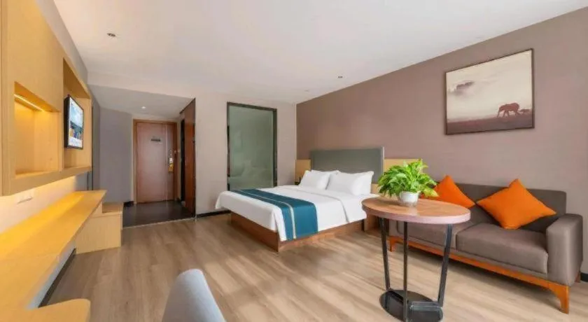 Bed in JTOUR Inn Maoming Gaozhou Guabangling Park