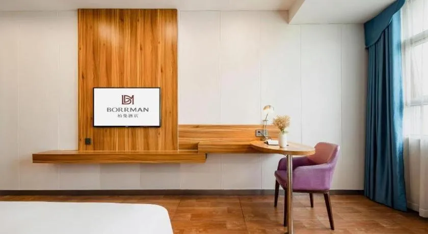 Bed in Borrman Hotel Fangchenggang High-speed Railway North Station Crystal International