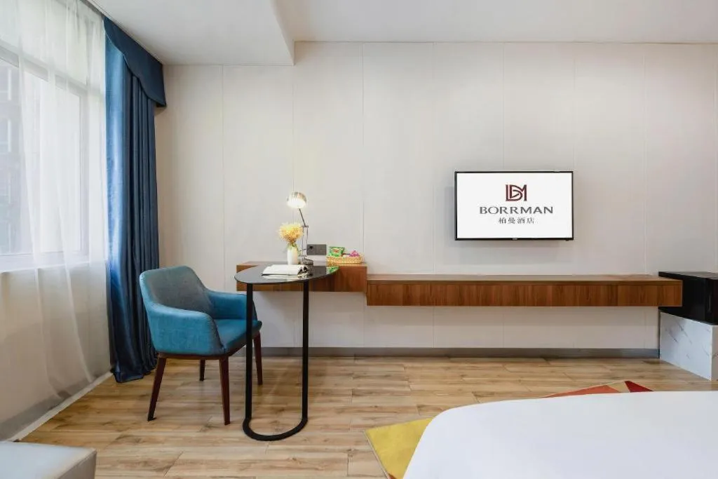 Bed in Borrman Hotel Fangchenggang High-speed Railway North Station Crystal International